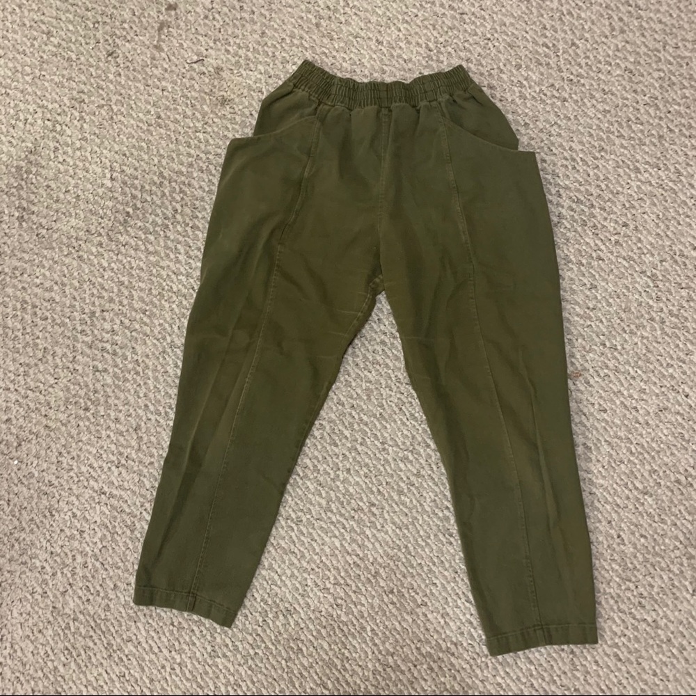 Elizabeth Suzann Clyde Pants Olive Cotton Twill 8R